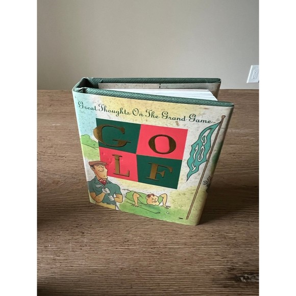 Mini Golf Book & Desktop Picture Frame Wooden Texas Weight Business Card Holder - Picture 5 of 6